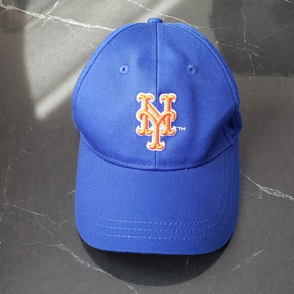 Mets blue orange baseball hat